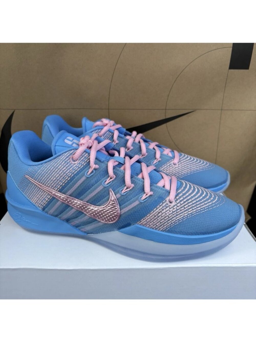 NEW Nike By You Sabrina 3 Cotton Candy Blue Pink IO7548-900 Women Size 9.5